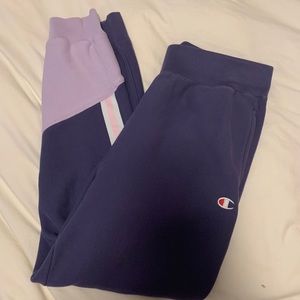 Purple Campion colorblock joggers